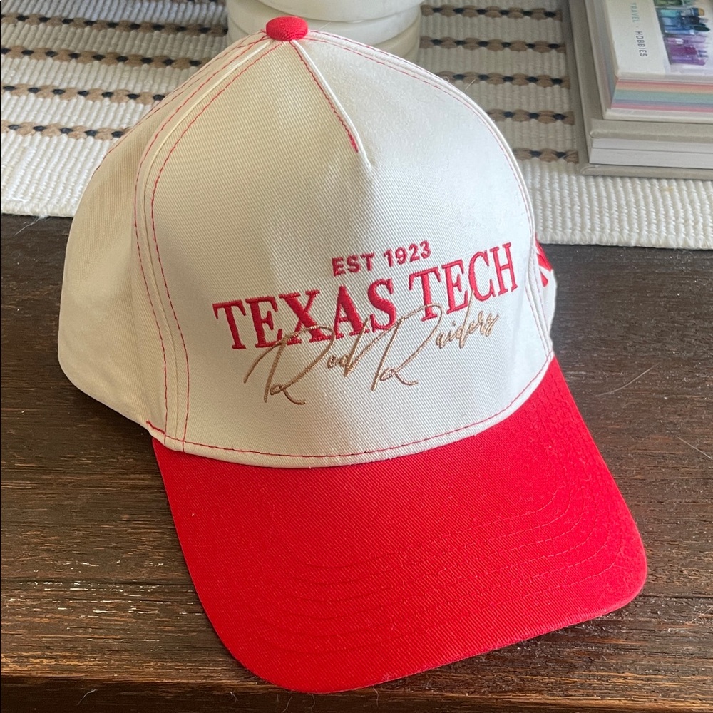 Texas Tech Red and White Women's Trucker Hat